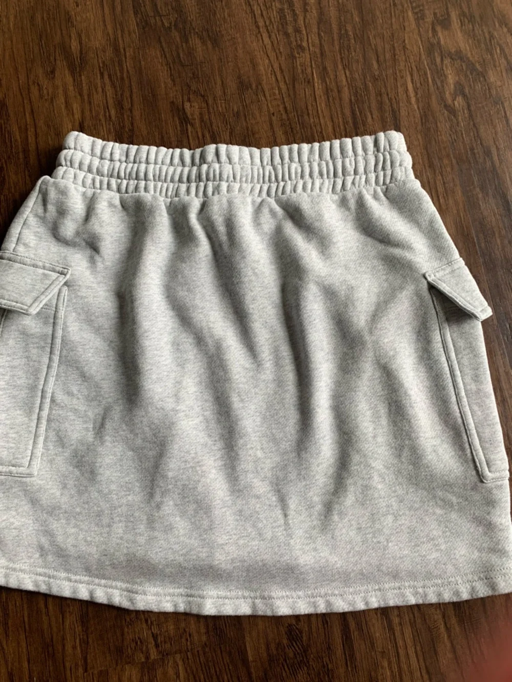 Universal Thread Light Gray Cozy Fleece Skirt with Drawstring Waist - Picture 9 of 9